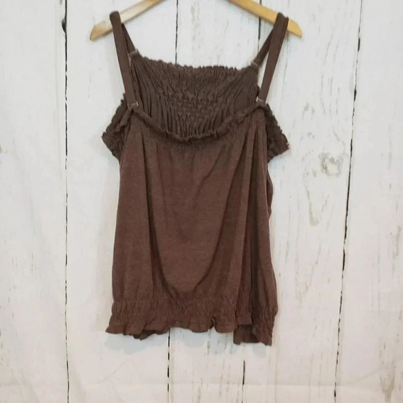 Lane‎ Byrant brown tank with removable straps - Picture 2 of 7